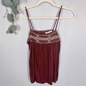 American Eagle | Boho Tank Top Brown Women’s Size XS